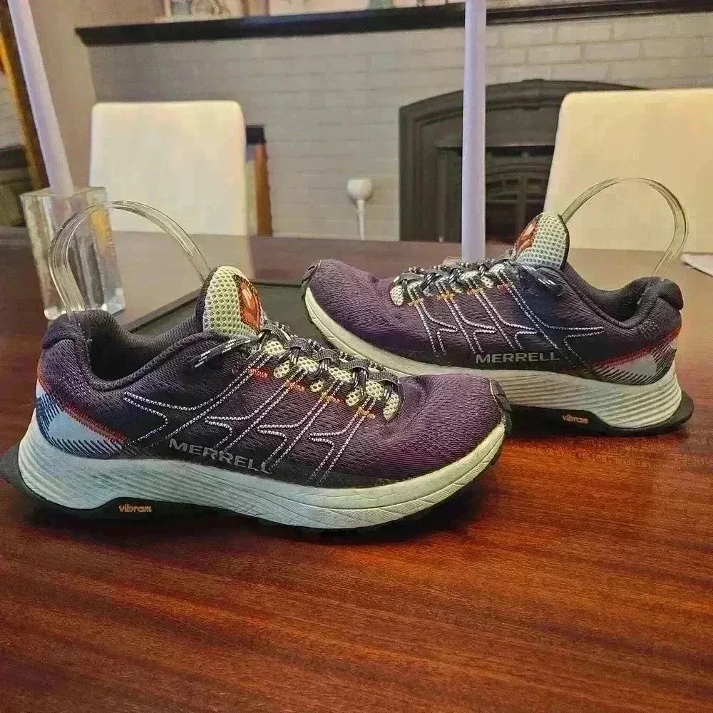 Merrell Floatpro MOAB Flight Trail Running Shoes Navy Blue Womens Size 8